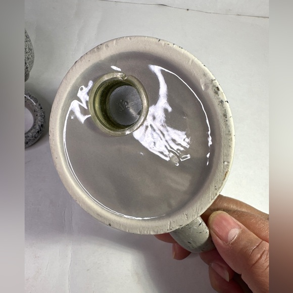 HOAN CERAMIC SPONGE WARE SALT & PEPPER SET MADE IN TAIWAN - Picture 7 of 14